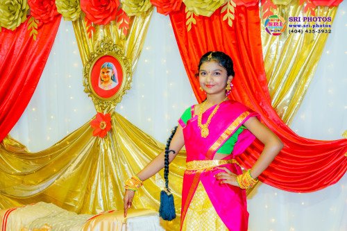 Asritha Half Saree Photo