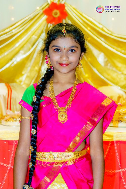 Asritha Half Saree Photo