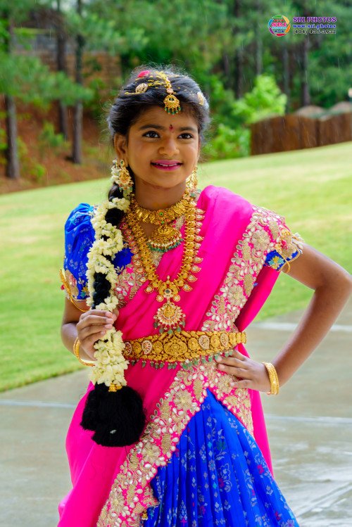 Rishitha Half-Saree Photo