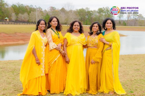 Bradley + Meghana Haldi Photo