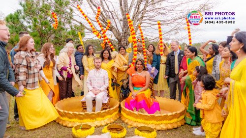 Bradley + Meghana Haldi Photo