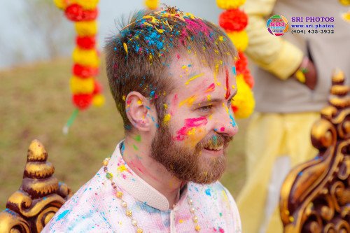 Bradley + Meghana Haldi Photo