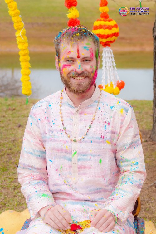 Bradley + Meghana Haldi Photo