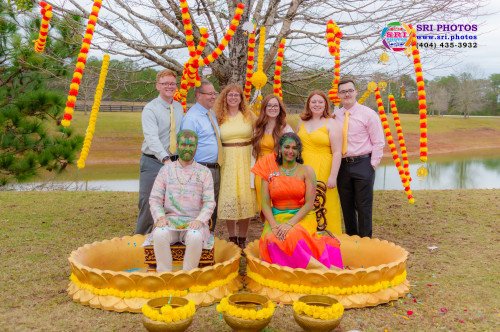Bradley + Meghana Haldi Photo